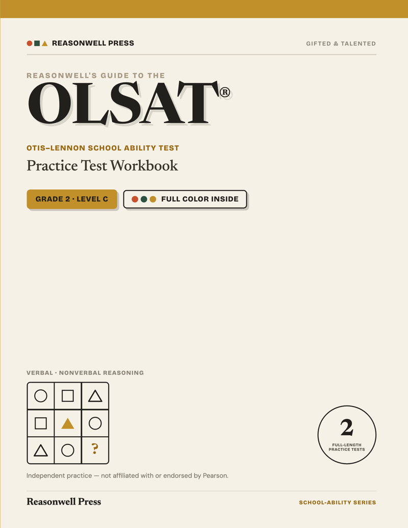 OLSAT Grade 2 workbook cover
